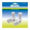 Supporto per tenda da sole Micel TLD01 Bianco 6,9 x 3,07 x 7,32 cm Balaustra 2 Pezzi