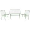 Set Tavolo con 3 Sedie Home ESPRIT Menta Metallo 115 x 53 x 83 cm