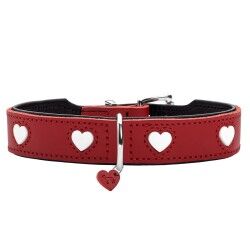 Dog collar Hunter Love S/M 35-43 cm Red