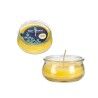 Candle Yellow Glass Wax 7,7 x 4 x 7,7 cm (24 Units)