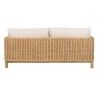 Garden sofa Natural Mango wood Foam Natural Fibre 180 x 86 x 80 cm