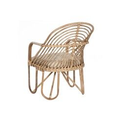 Sedia da giardino Home ESPRIT Bambù Rattan 58 x 61 x 87 cm