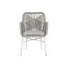 Garden sofa Home ESPRIT White Grey Aluminium synthetic rattan 57 x 63 x 84 cm