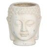 Vaso Crema Terracotta Buddha Orientale 17,1 x 16,6 x 20 cm