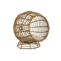 Letto per animali domestici Home ESPRIT Bianco Naturale rattan sintetico 60 x 58 x 58 cm