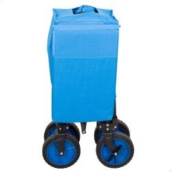 Multi-purpose Cart Aktive Blue Black Polyester PVC Steel 88 x 108 x 47 cm Foldable Beach