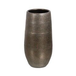 Planter Metallic Ceramic 31 x 31 x 61 cm