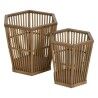 Set of Planters Natural Bamboo 39 x 34,5 x 35 cm (2 Units)