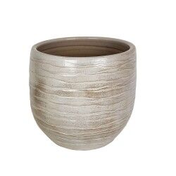 Vaso Romimex Beige Ceramica 27 x 26 x 27 cm