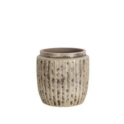 Planter Romimex Beige Ceramic 24 x 24 x 24 cm