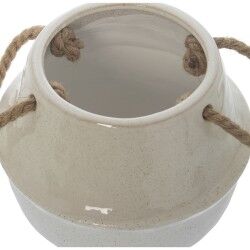 Vaso Alexandra House Living Juta Ceramica 22 x 22 x 19 cm Con manici