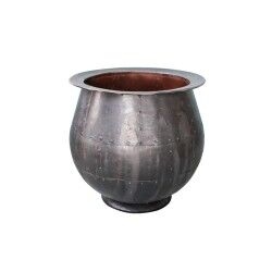 Vaso Romimex Nero Metallo 46 x 49 x 46 cm