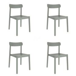 Garden chair Garbar Elba Grey polypropylene 50 x 80 x 53 cm (4 Units)