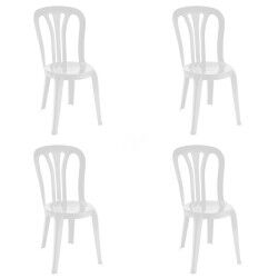 Garden chair Garbar Garrotxa White polypropylene 43 x 89 x 52 cm (4 Units)