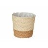 Planter Brown Natural Rope Plastic 11 x 10,5 x 11 cm (24 Units)