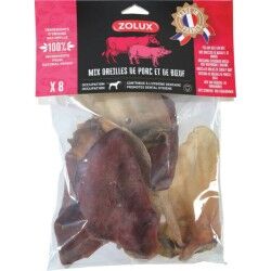 Giocattolo da mordere per cani Zolux Pork ear Carne di manzo e vitello 200 g