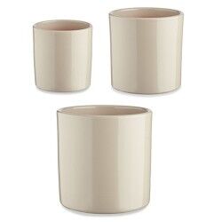 Set of pots Cylinder Ø 14 cm Ø 22 cm Ø 17 cm Casual 3 Pieces (3 Pieces)