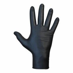 Guanti in nitrile JUBA Agility Grip Nero Nitrile Senza talco 50 Unità