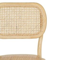 Dining Chair Natural Rattan Elm wood 45 x 41 x 88 cm