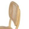 Dining Chair Natural Rattan Elm wood 45 x 41 x 88 cm