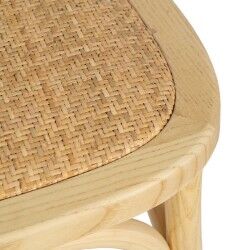 Dining Chair Natural Rattan Elm wood 45 x 41 x 88 cm