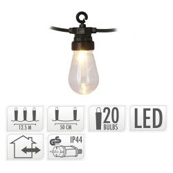 Ghirlanda con Sfere LED Party Lighting Vintage Bianco Caldo 12,5 m