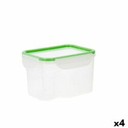 Hermetic Lunch Box Quid Greenery 1,8 L Transparent Plastic (Pack 4x)