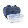 Porta colazione Termico Ibili 753401a Azzurro Poliestere Vetro Borosilicato 21 x 13 x 14 cm