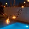 Ghirlanda di Luci LED New Garden Allegra 8 m 10 Bianco/Nero Solare