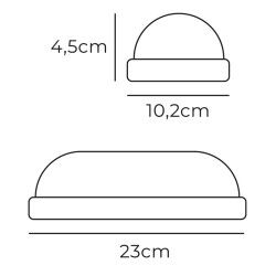 Wall Light EDM 32449 White Plastic F 18 W 120 W 1820 Lm Movement Sensor Light sensor Oval (6400 K)