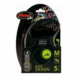 Guinzaglio per Cani Flexi Black Design M Nero M