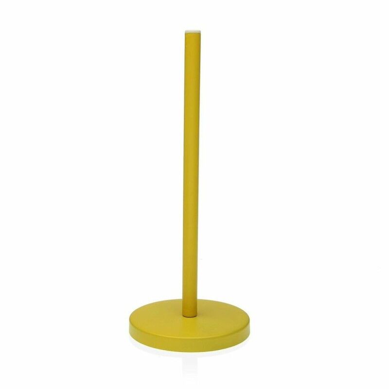 Portarotolo da Cucina Versa Giallo Metallo Acciaio (30 cm)