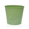 Plant pot Versa Zink Green Metal (16 cm)