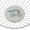 Fruit Bowl Versa Bicycle Metal Steel MDF Wood 28 x 10 x 28 cm