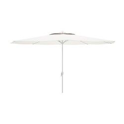 Marbueno Ombrellone Acciaio 8 Stecche D270 cm Poliestere Bianco Giardino, Piscina e Terrazza 10187