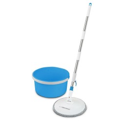 Mop with Bucket Esperanza EHS007 Blue White Microfibre