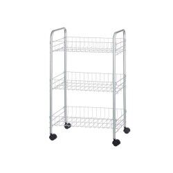 Vegetable trolley Silver Metal Plastic 37 x 27 x 62,3 cm (4 Units)