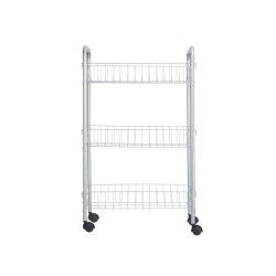 Vegetable trolley Silver Metal Plastic 37 x 27 x 62,3 cm (4 Units)