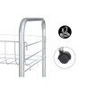 Vegetable trolley Silver Metal Plastic 37 x 27 x 62,3 cm (4 Units)