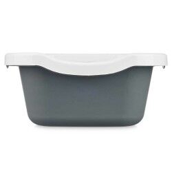 Cat Litter Box White Anthracite Plastic 25 x 11 x 2 cm (11 Units)