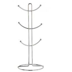 Cup hanger Silver Metal 16 x 39 x 16 cm (6 Units)