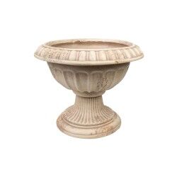 Vaso Romimex Crema Resina Calice 41 x 34 x 41 cm