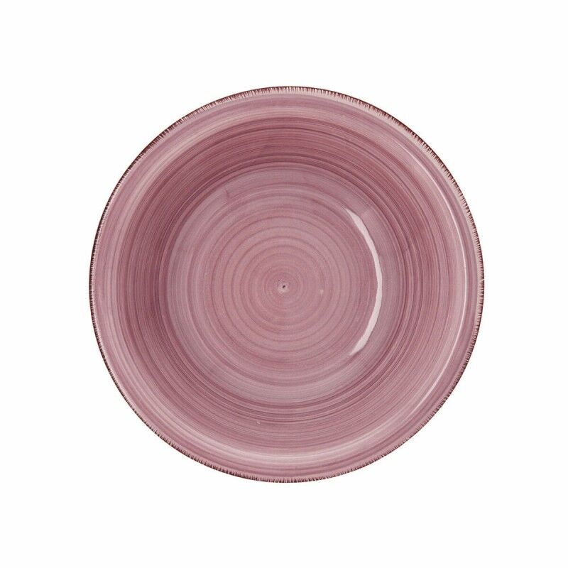 Insalatiera Quid Vita Peoni Ceramica Rosa (6 Unità) (Pack 6x)