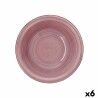 Insalatiera Quid Vita Peoni Ceramica Rosa (6 Unità) (Pack 6x)