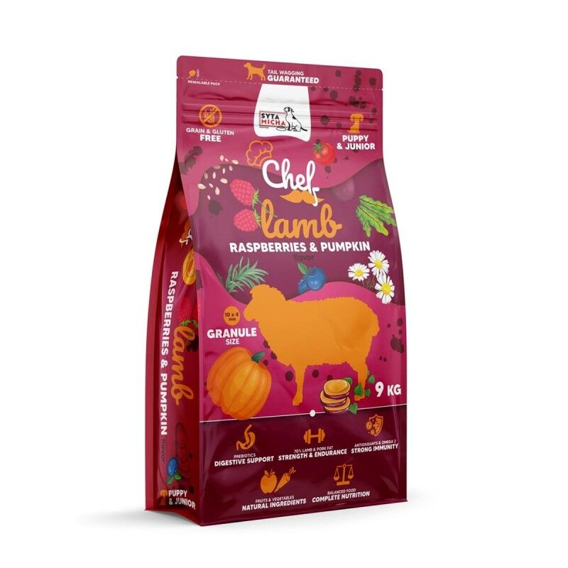 Fodder SYTA MICHA Chef Puppy Blackberry Lamb Pumpkin 9 kg