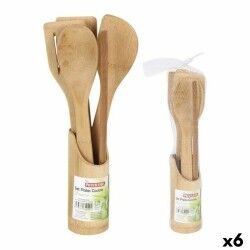 Set di Utensili da Cucina Privilege Bambù 30 cm (5 Pezzi) (6 Unità)