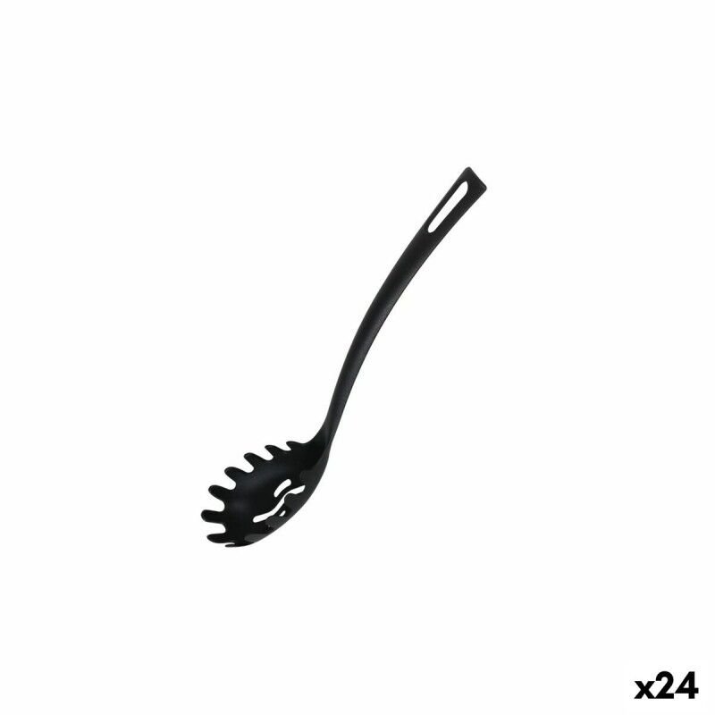 Cucchiaio per Servire la Pasta Quttin Nylon 29 x 5,5 cm Nero (24 Unità)