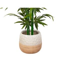 Vaso Romimex Beige Ceramica 20 x 18 x 20 cm