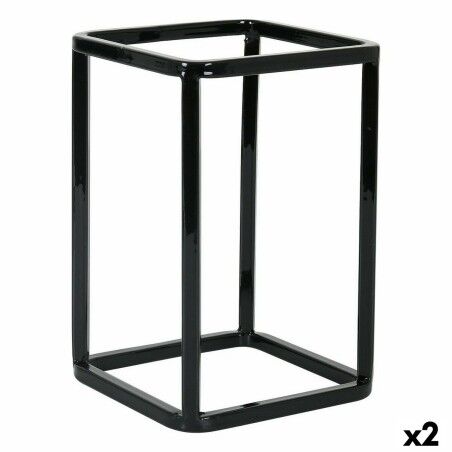 Supporto Inde Cestino Multiuso Metallo 12 x 12 x 18 cm (2 Unità)