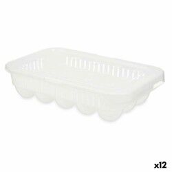 Porta uova Bianco Trasparente Plastica 17,5 x 7 x 28,5 cm (12 Unità)